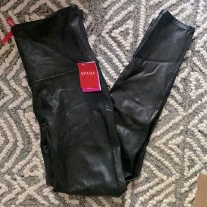 SPANX, faux leather leggings. Size XL. Brand new.